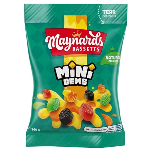 Maynards Bassetts Mini Gems 160g