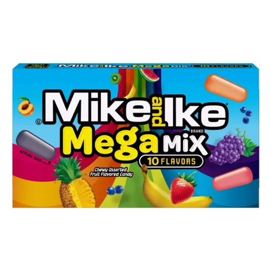 Mike and Ike Mega Mix 10 Flavours 4.25oz (120.4g)