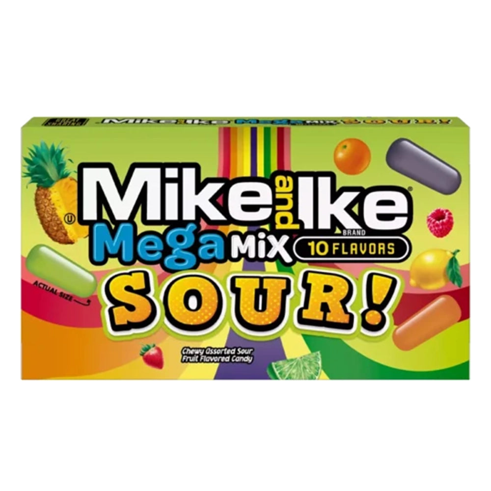Mike and Ike Mega Mix Sours 4.25oz (120.4g)