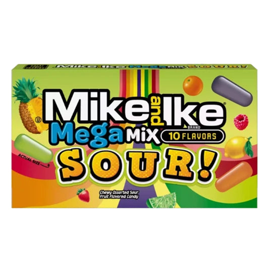 Mike and Ike Mega Mix Sours 4.25oz (120.4g)