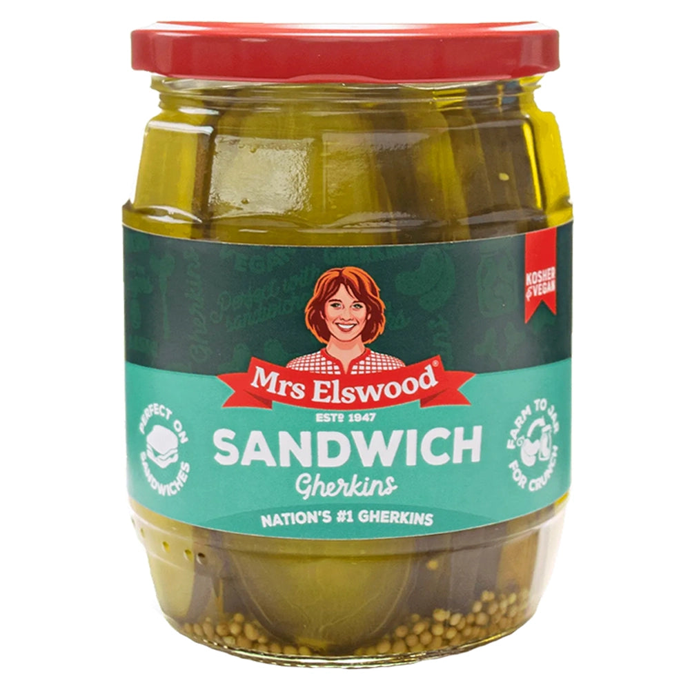 Mrs Elswood Sweet Cucumber Sandwich Slices 670g