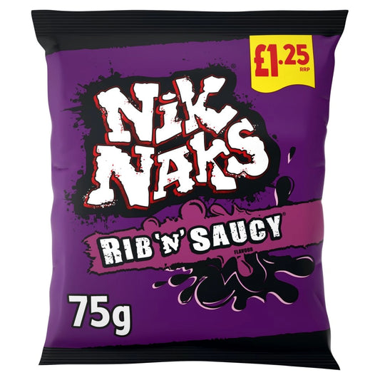 Nik Naks Rib ‘N’ Saucy 75g