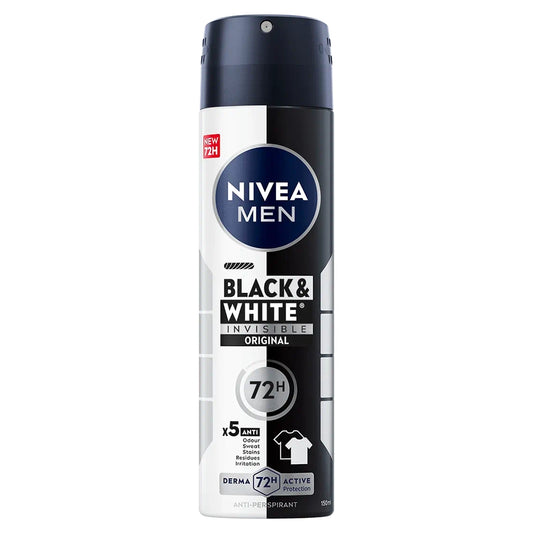 Nivea Black & White Invisible Original Deodorant Spray 150ml