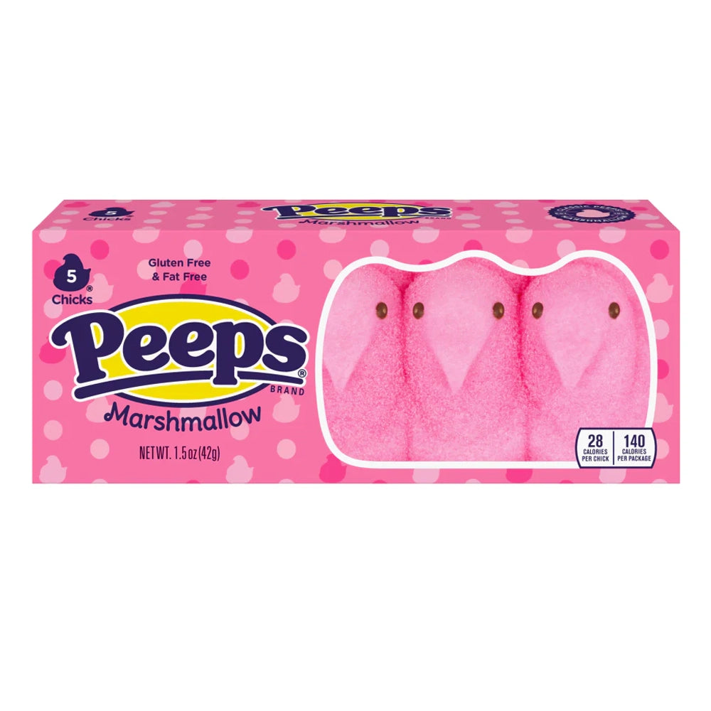 Peeps Pink Marshmallow Chicks 5ct (42g)