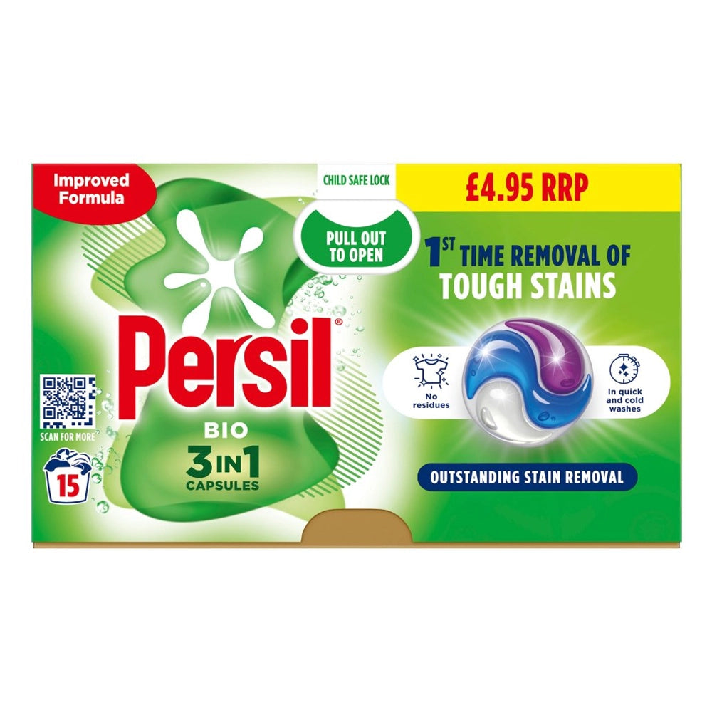 Persil 3 in 1 Bio Capsules 15 Washes