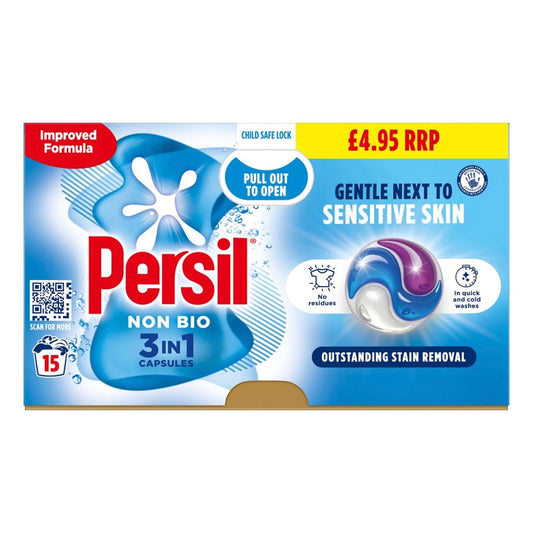 Persil 3 in 1 Non Bio Capsules 15 Washes