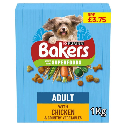Purina Bakers Adult with Tasty Chicken & Country Vegetables 1kg