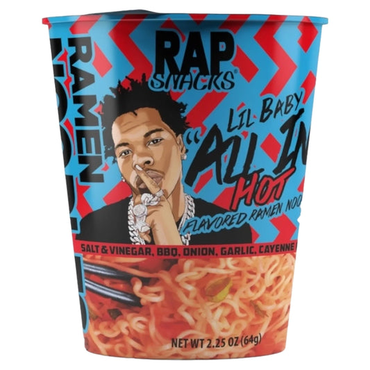 Rap Snacks All In-Hot Flavored Ramen Noodles 2.25oz (64g)