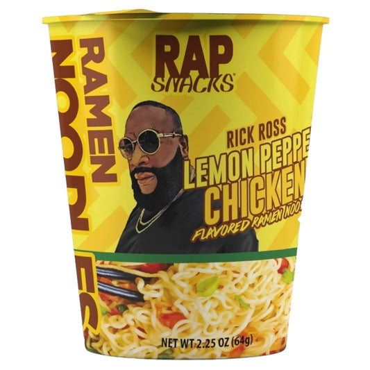 Rap Snacks Lemon Pepper Chicken Flavored Ramen Noodles 2.25oz (64g)