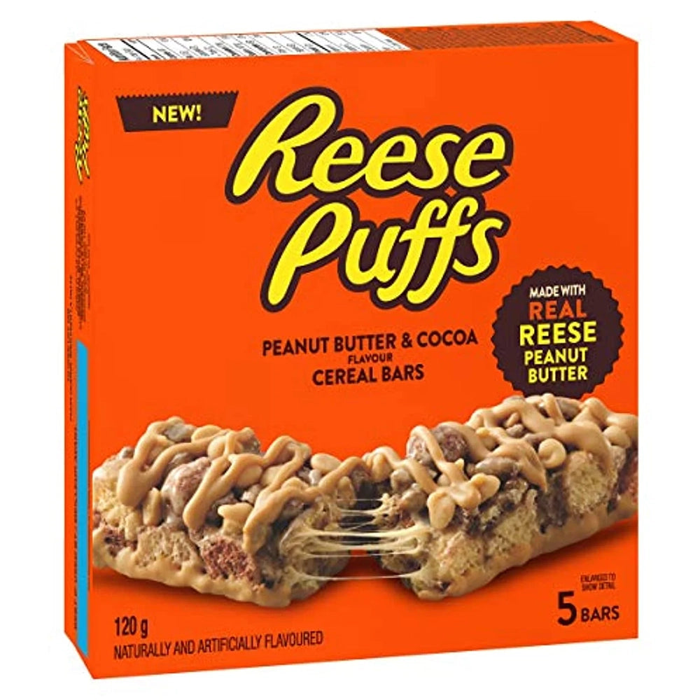 Reese Puffs Treats Peanut Butter & Cocoa Cereal Bars 120g