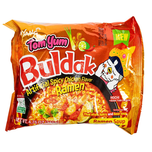 Samyang Tom Yum Buldak Chicken Flavor - Thai Style Spicy and Sour Ramen Soup