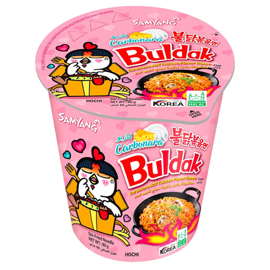 Samyang Buldak Hot Chicken Flavour Ramen - Carbonara Cup 80g