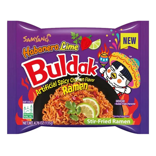 Samyang Buldak Hot Chicken Flavour Ramen - Habanero Lime 135g