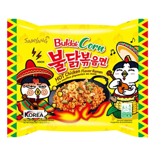 Samyang Hot Chicken Buldak Corn Flavor Spicy Ramen