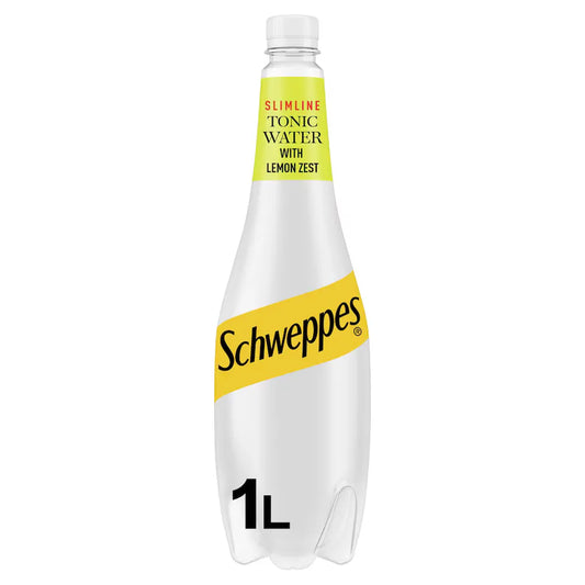 Schweppes Slimline Tonic With Lemon Zest 1L