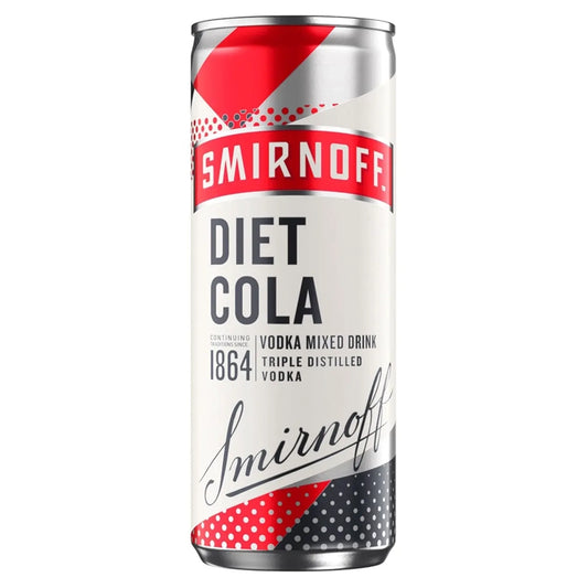 Smirnoff Diet Cola 250ml