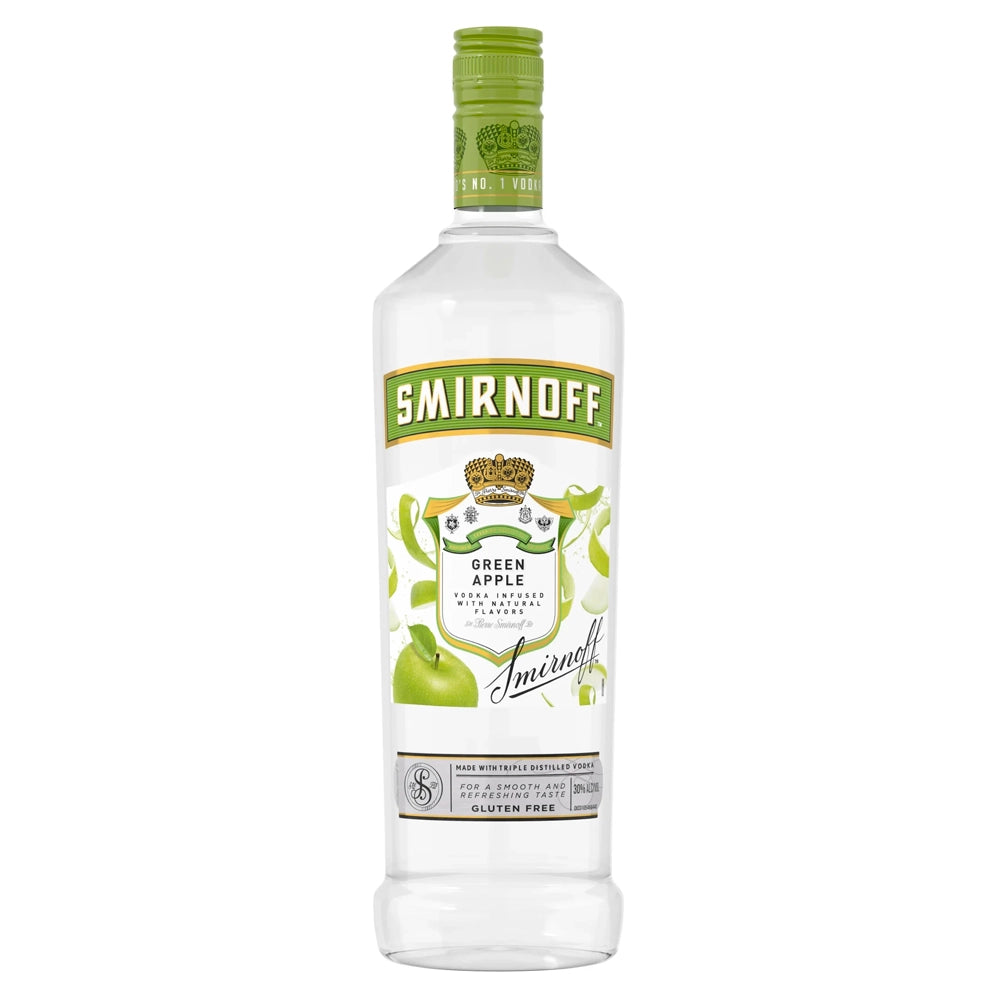 Smirnoff Green Apple Flavoured Vodka 70cl