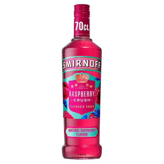 Smirnoff Raspberry Crush Flavoured Vodka 70cl