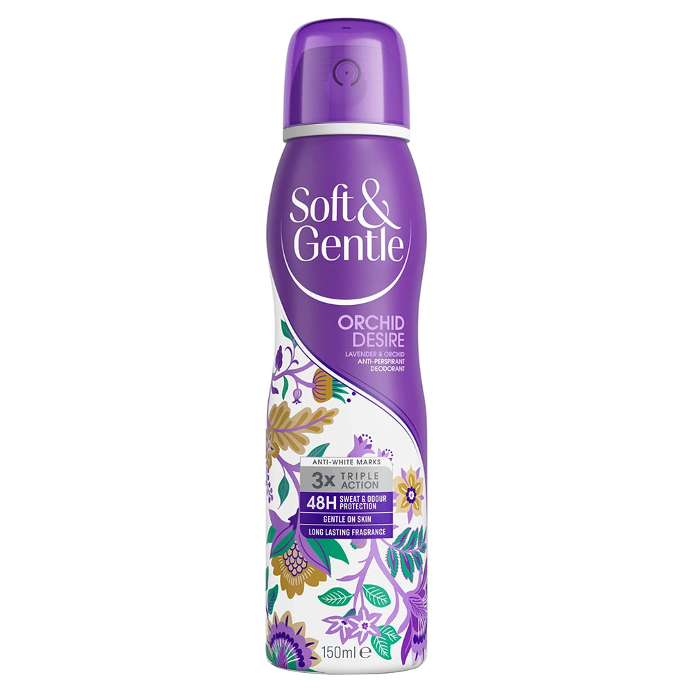 Soft & Gentle Orchid Desire Anti-Perspirant Deodorant Spray 150ml