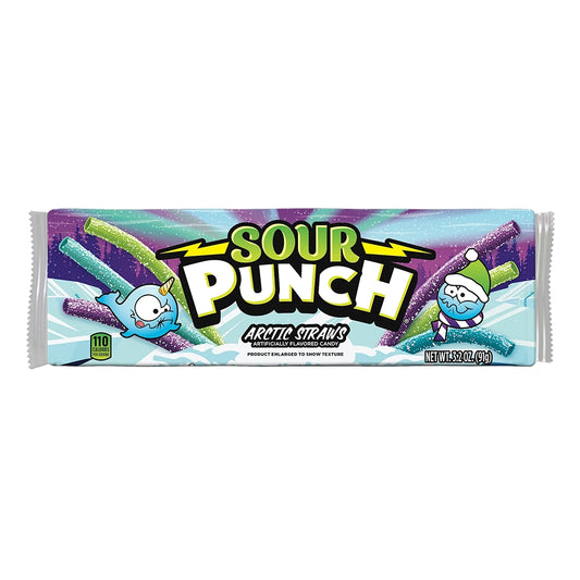 Sour Punch Arctic straw 3.2oz Tray