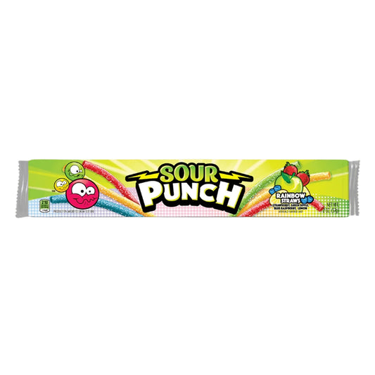 Sour Punch Rainbow Straws 57g