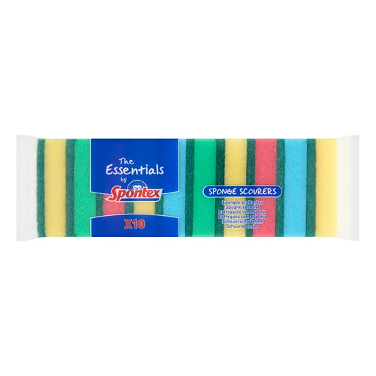 Spontex Sponge Scourers 10 Packs