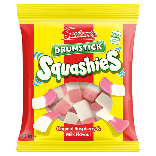 Swizzels Drumstick Squashies Original Raspberry & Milk Flavour 131g