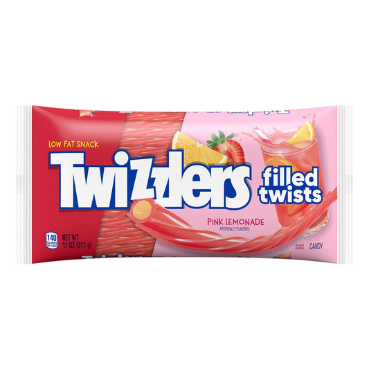 TWIZZLERS Filled Twists Pink Lemonade Flavored Candy 311g