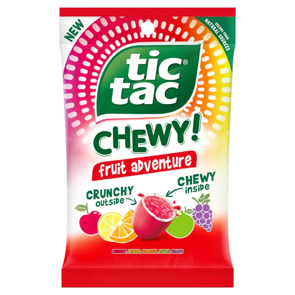 Tic Tac Chewy Fruit Adventure Peg Bag 2.8oz (80g)