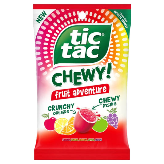 Tic Tac Chewy Fruit Adventure Peg Bag 2.8oz (80g)