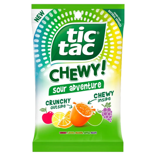 Tic Tac Chewy Sour Adventure Peg Bag 2.8oz (80g)