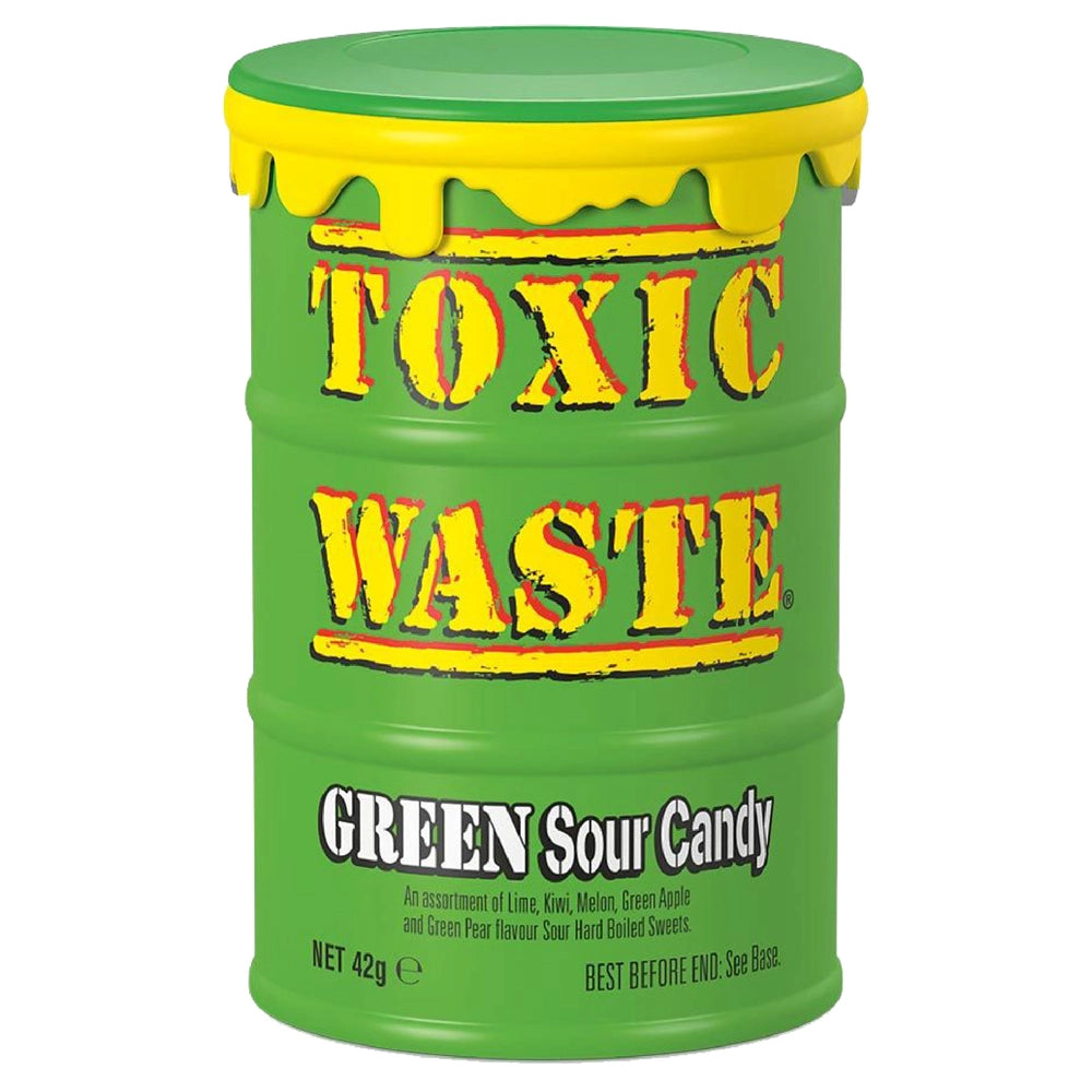 Toxic Waste Green Sour Candy 42g