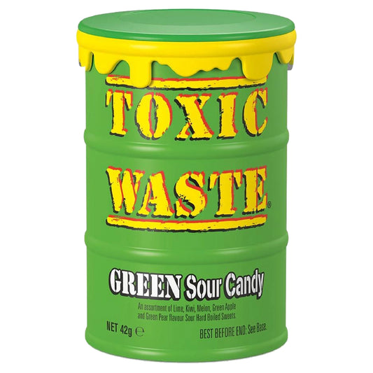 Toxic Waste Green Sour Candy 42g