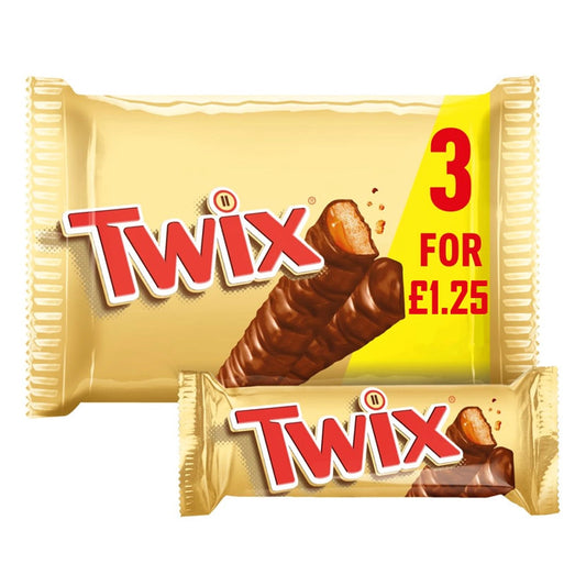 Twix Chocolate 120g (3 Bars)