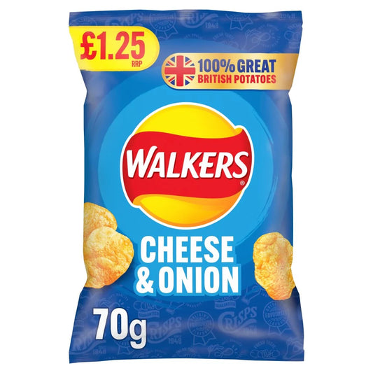 Walkers Cheese Onion 70g