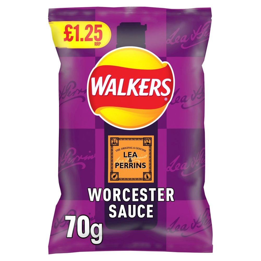 Walkers Lea & Perrins Worcester Sauce Crisps 70g