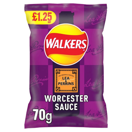 Walkers Lea & Perrins Worcester Sauce Crisps 70g