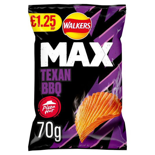 Walkers Max Texan BBQ 70g