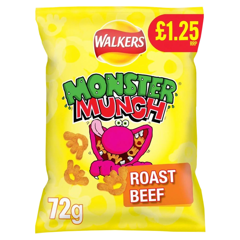 Walkers Monster Munch Roast Beef 72