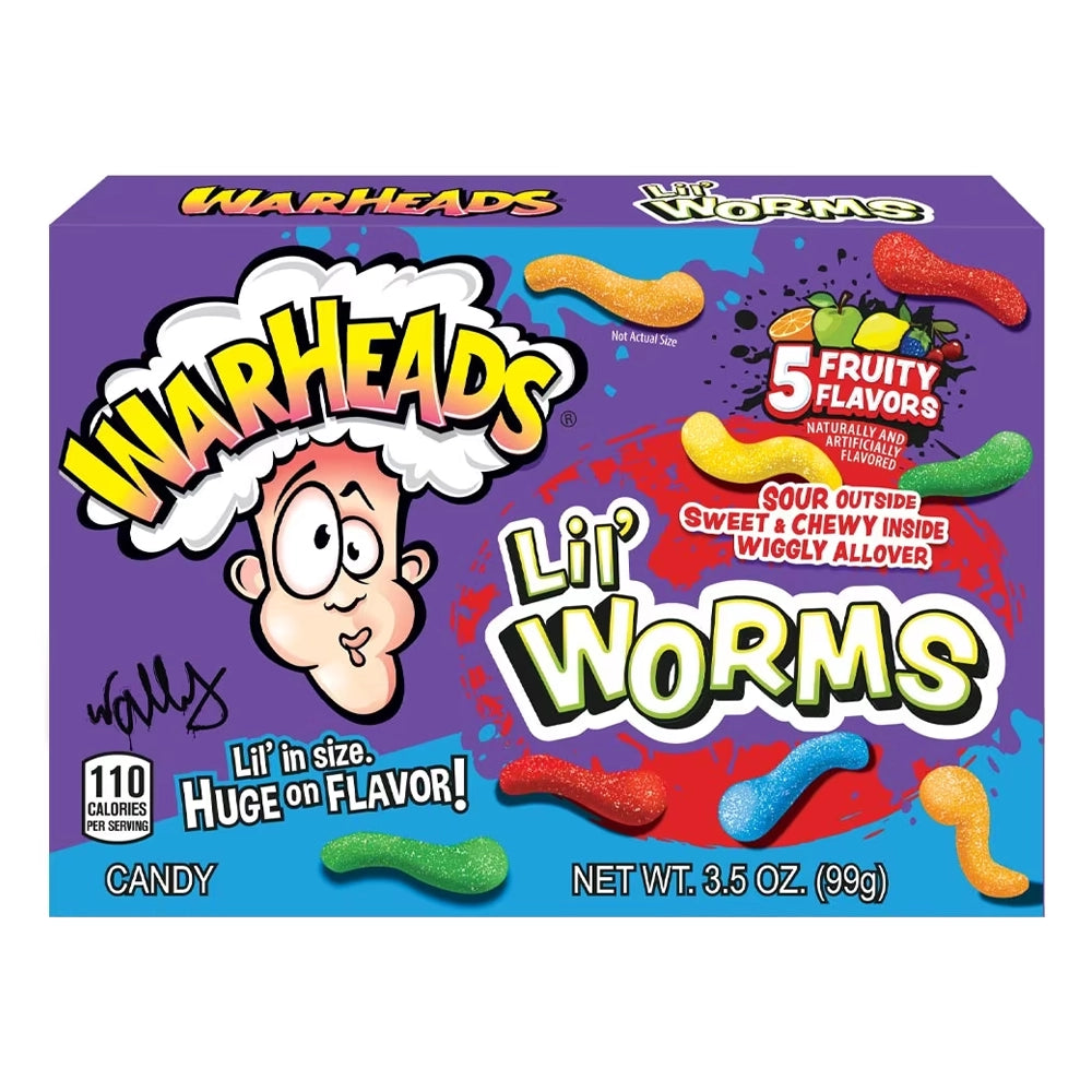 Warheads Lil' Worms Theatre 99g