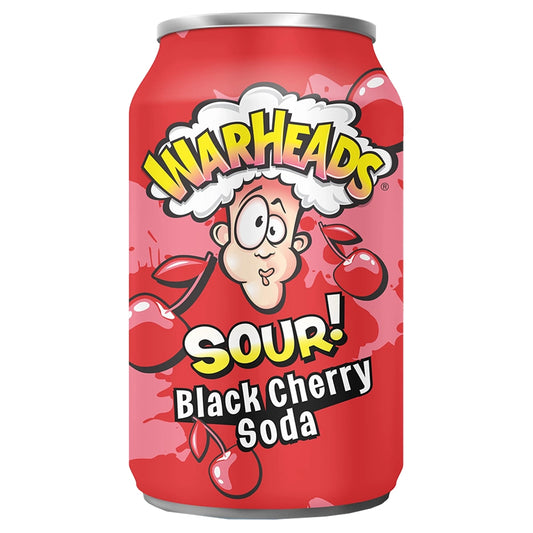 Warheads Sour Black Cherry Soda 355ml