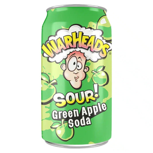 Warheads Sour Green Apple Soda 355ml